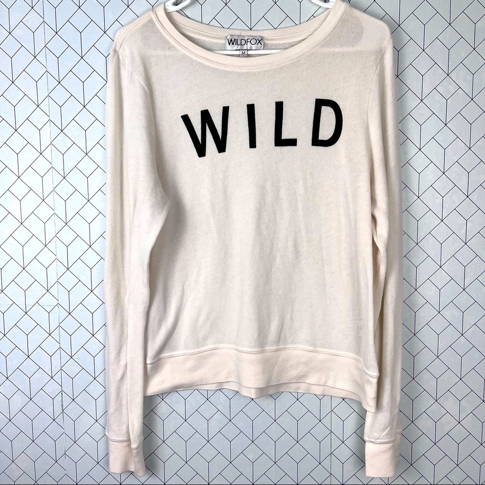 Wildfox Wild Long Sleeve Sheer Layering Tee